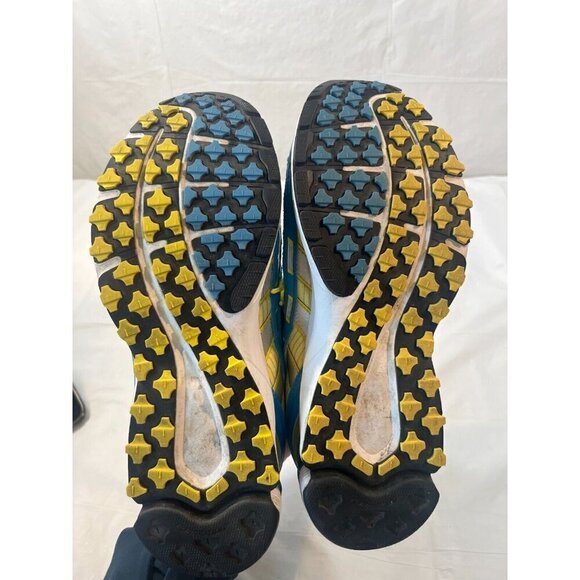 ADIDAS ADIZERO BLUE/YELLOW RUNNING WOMEN 9.5 SHOES SNEAKERS - Picture 7 of 14